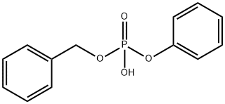 Benzyl phenyl hydrogen phosphate Struktur