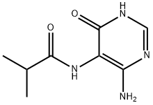 N-(4-amino-6-oxo-1,6-dihydropyrimidin-5-yl)isobutyramide Struktur