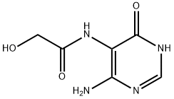 N-(4-amino-6-oxo-1,6-dihydropyrimidin-5-yl)-2-hydroxyacetamide Struktur