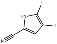 4,5-Diiodo-1H-pyrrole-2-carbonitrile Struktur