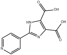 2-(4-pyridinyl)-1H-imidazole-4,5-dicarboxylic acid Struktur