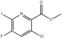 Methyl 3-chloro-5-fluoro-6-iodopicolinate Struktur