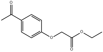 Ethyl 2-(4-acetylphenoxy)acetate Struktur