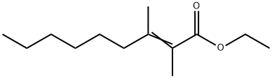 ETHYL 2,3-DIMETHYL-2-NONENOATE Struktur