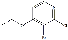 3-Bromo-2-chloro-4-ethoxypyridine Struktur