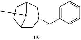 3-Benzyl-8-methyl-3,8-diazabicyclo[3.2.1]octane dihydrochloride Struktur