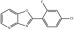 2-(4-Chloro-2-fluorophenyl)oxazolo[4,5-b]pyridine Struktur