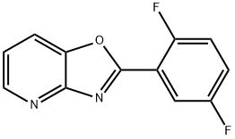 2-(2,5-Difluorophenyl)oxazolo[4,5-b]pyridine Struktur