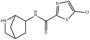 N-(2-Azabicyclo[2.2.1]heptan-6-yl)-5-chlorothiazole-2-carboxamide Struktur