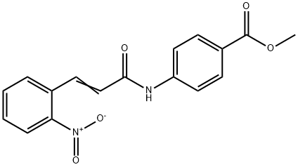 (E)-methyl 4-(3-(2-nitrophenyl)acrylamido)benzoate Struktur