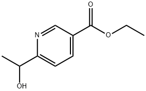 Ethyl 6-(1-hydroxyethyl)nicotinate Struktur