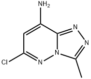 6-chloro-3-methyl-[1,2,4]triazolo[4,3-b]pyridazin-8-amine Struktur