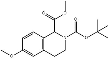 2-tert-butyl 1-methyl 6-methoxy-3,4-dihydroisoquinoline-1,2(1H)-dicarboxylate Struktur