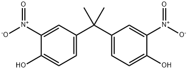 2,2-bis(4-hydroxy-3-nitrophenyl)propane Struktur