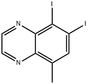 5,6-Diiodo-8-methylquinoxaline Struktur