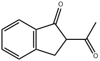 2-acetyl-2,3-dihydro-1H-inden-1-one Structure