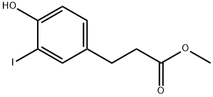 methyl 3-(4-hydroxy-3-iodophenyl)propanoate Struktur