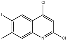 2,4-Dichloro-6-iodo-7-methyl-quinoline Struktur