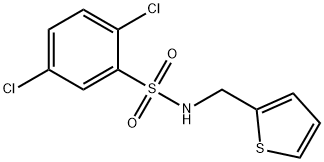 2,5-dichloro-N-(2-thienylmethyl)benzenesulfonamide Struktur