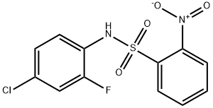 Benzenesulfonamide, N-(4-chloro-2-fluorophenyl)-2-nitro- Struktur