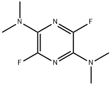 3,6-Difluoro-N2,N2,N5,N5-tetramethylpyrazine-2,5-diamine Struktur