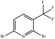 2,6-Dibromo-3-(trifluoromethyl)pyridine Struktur