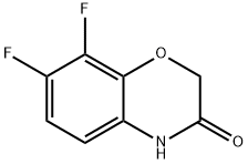 7,8-difluoro-2H-benzo[b][1,4]oxazin-3(4H)-one Struktur