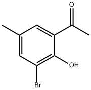 1-(3-bromo-2-hydroxy-5-methylphenyl)ethanone Struktur