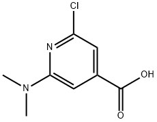 2-Chloro-6-(dimethylamino)isonicotinic acid Struktur