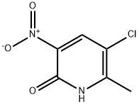 5-Chloro-6-methyl-3-nitro-1H-pyridin-2-one Struktur