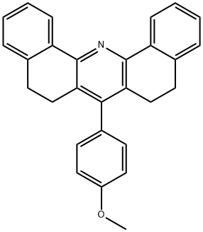 7-(4-METHOXYPHENYL)-5,6,8,9-TETRAHYDRODIBENZO(C,H)ACRIDINE Struktur