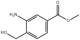 methyl 3-amino-4-(hydroxymethyl)benzoate Struktur