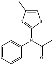 N-(4-Methylthiazol-2-yl)-N-phenylacetamide Struktur