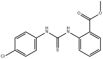 methyl 2-(3-(4-chlorophenyl)thioureido)benzoate Struktur