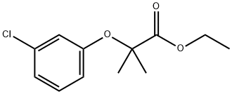 ethyl 2-(3-chlorophenoxy)-2-methylpropanoate Struktur