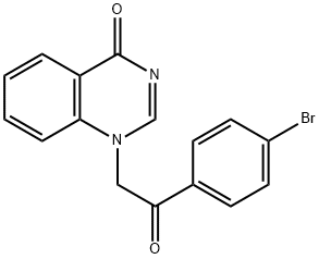 1-(2-(4-Bromophenyl)-2-oxoethyl)quinazolin-4(1H)-one Struktur