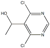 1-(4,6-dichloro-pyrimidin-5-yl)ethanol Struktur