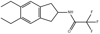 Acetamide, N-(5,6-diethyl-2,3-dihydro-1H-inden-2-yl)-2,2,2-trifluoro-
 Struktur