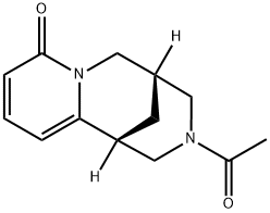 (1R,5S)-3-acetyl-3,4,5,6-tetrahydro-1H-1,5-methanopyrido[1,2-a][1,5]diazocin-8(2H)-one Struktur