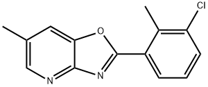 2-(3-Chloro-2-methylphenyl)-6-methyloxazolo[4,5-b]pyridine Struktur