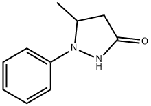 5-METHYL-1-PHENYL-3-PYRAZOLIDINONE Struktur