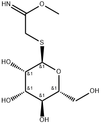 2-(alpha-D-Mannopyranosylthio)ethanimidic acid methyl ester Struktur