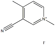 3-Cyano-1,4-dimethylpyridin-1-ium iodide Struktur