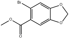 methyl 6-bromobenzo[d][1,3]dioxole-5-carboxylate Struktur