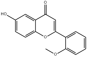 6-HYDROXY-2-(2-METHOXYPHENYL)- 4H-1-BENZOPYRAN-4-ONE Struktur