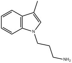 3-(3-Methyl-1H-indol-1-yl)propan-1-amine Struktur