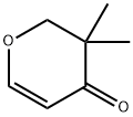 2,3-dihydro-3,3-dimethyl-4H-pyran-4-one Struktur