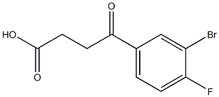 4-(3-Bromo-4-fluorophenyl)-4-oxobutanoic acid Struktur