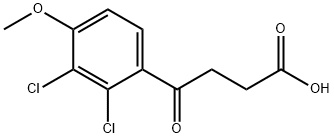 4-(2,3-Dichloro-4-methoxyphenyl)-4-oxobutanoic acid Struktur