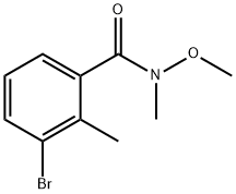 3-bromo-N-methoxy-N,2-dimethylbenzamide Struktur